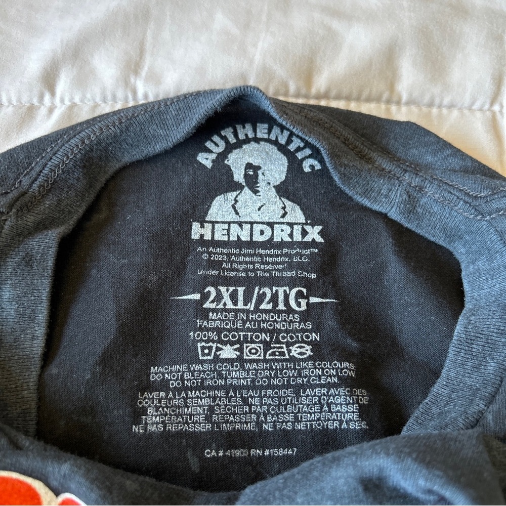 Authentic Hendrix Live in Concert Tour Long Sleeve Shirt size 2XL - Picture 5 of 6